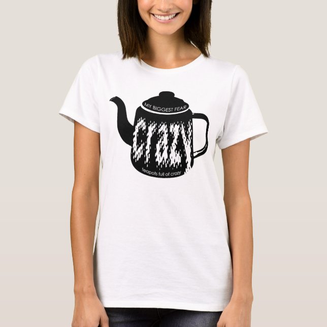 T-shirt Cheio dos bules de louco (Frente)