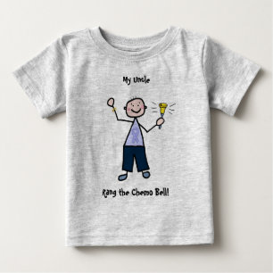 T-shirt Chemo Bell Man - Periwinkle Ribbon Stomach Cancer