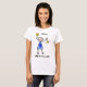 T-shirt Chemo Bell - mulher do cancro do cólon (Frente Completa)