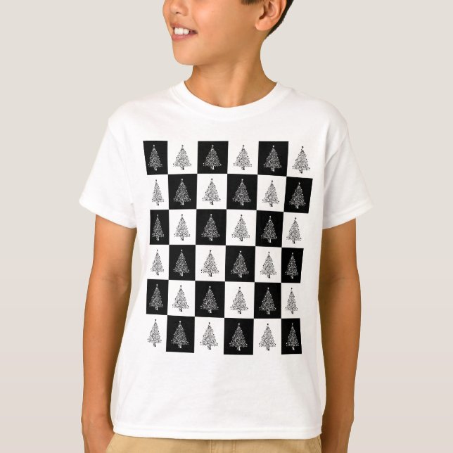 T-shirt Chess de Árvore de Natal (Frente)