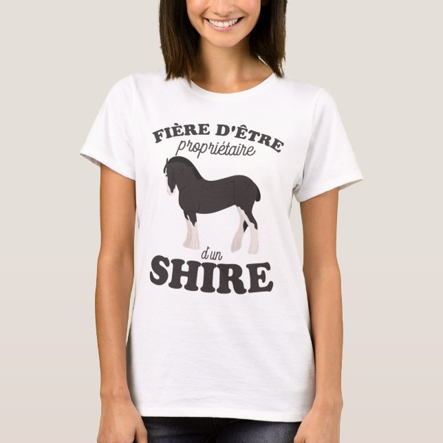 T-shirt Cheval percheron 2 (Frente)