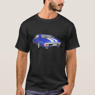 T-shirt Chevelle 1970 SS: Revestimento azul: