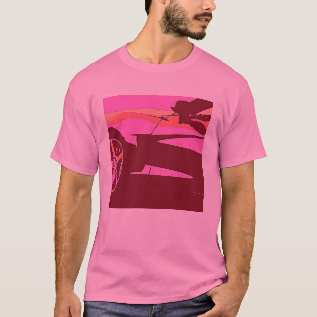 T-shirt Chevrolet Corvette Pop Art (Frente)