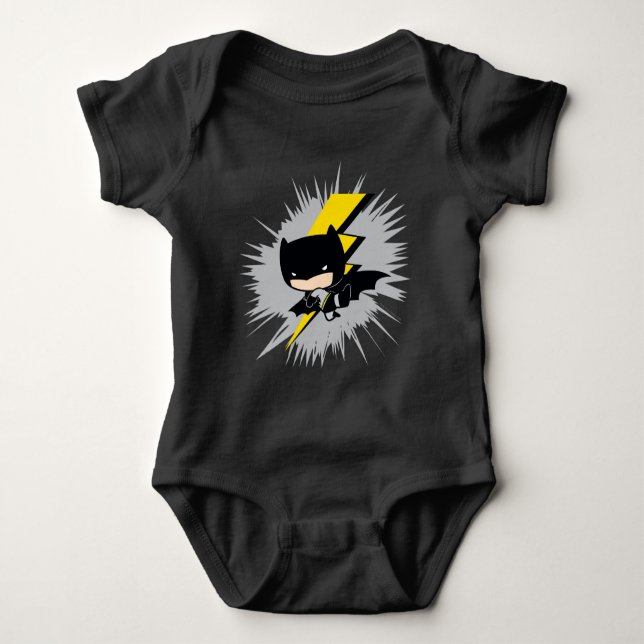 T-shirt Chibi Batman Lightning Kick (Frente)
