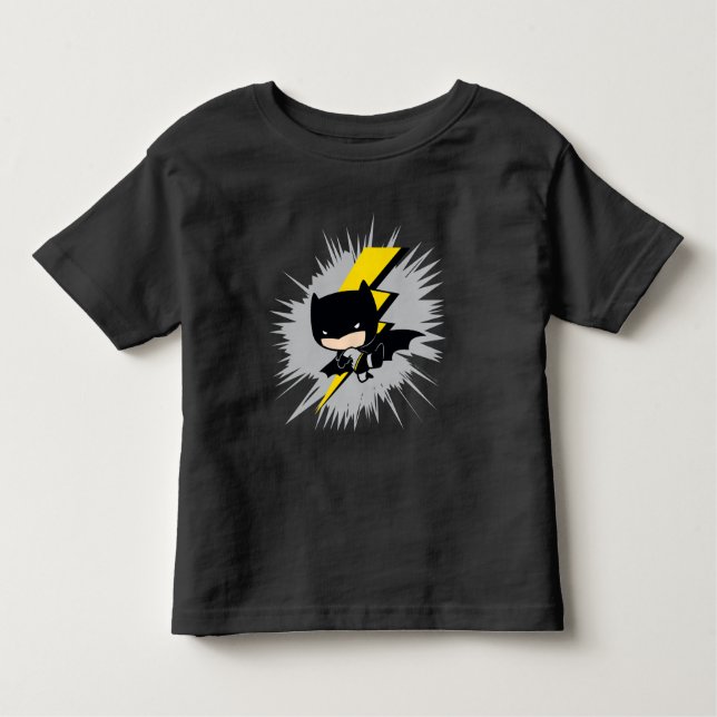 T-shirt Chibi Batman Lightning Kick (Frente)
