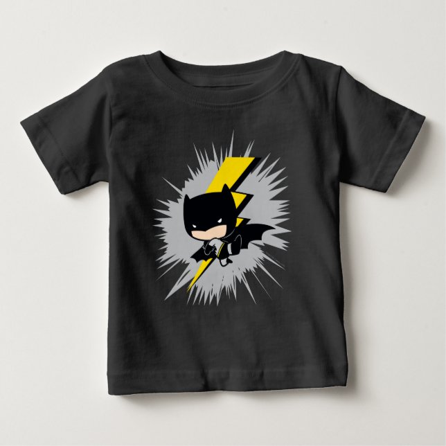 T-shirt Chibi Batman Lightning Kick (Frente)