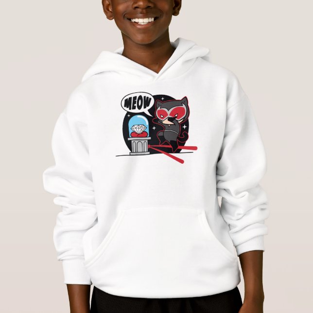 T-shirt Chibi CatWomen Roubando Um Diamante (Frente)