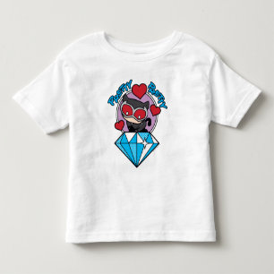 T-shirt Chibi CatWomen Sentada Em Alto Diamante