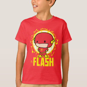 T-shirt Chibi Flash com eletricidade