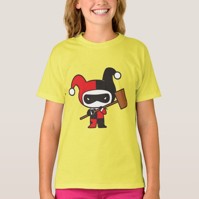 T-shirt Chibi Harley Quinn de Dois Lados (Frente)