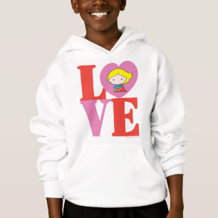 T-shirt Chibi, super garota, amor