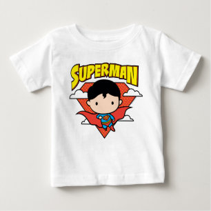 T-shirt Chibi Superman Bolinhas Shield e Nome
