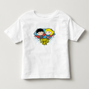 T-shirt Chibi Superman e Chibi Supergirl Ligam!
