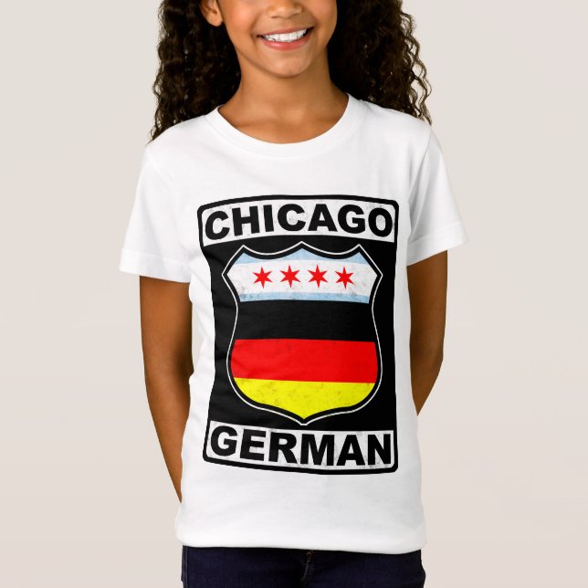 T-shirt Chicago Alemão Americano (Frente)