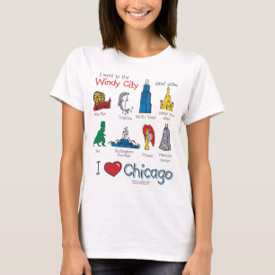 T-shirt Chicago--Miúdo-Ícone-NOVO [Co