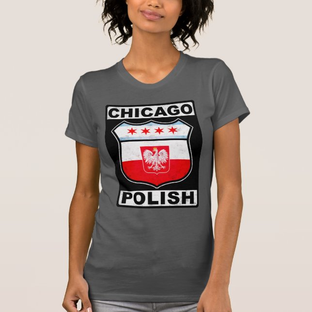 T-shirt Chicago Polonês Americano (Frente)