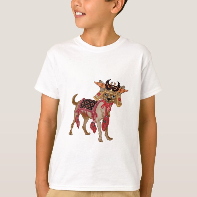 T-shirt Chihuahua do samurai (Frente)
