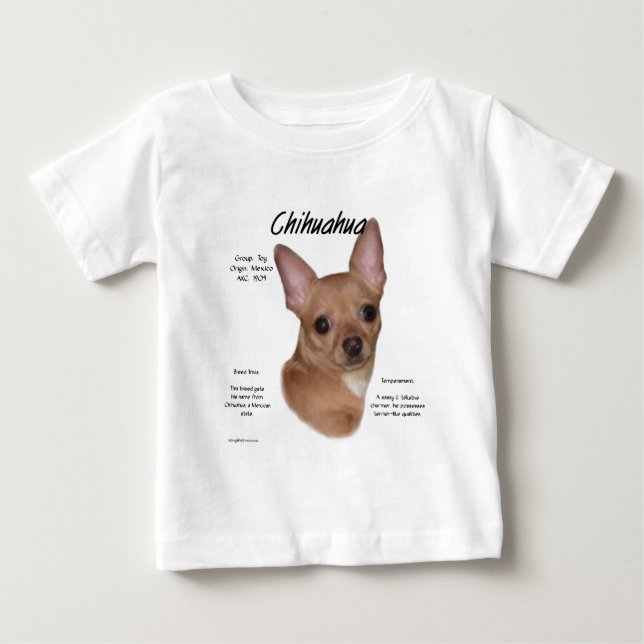T-shirt Chihuahua (suave) Design de História (Frente)