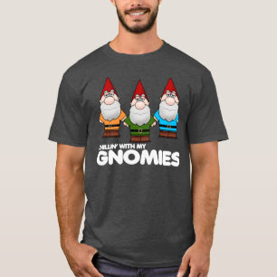 T-shirt Chillin com meu Gnomies