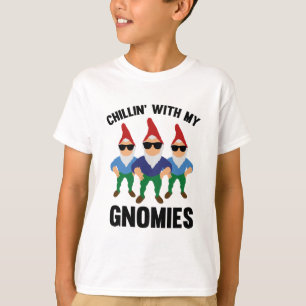 T-shirt Chillin com meu Gnomies