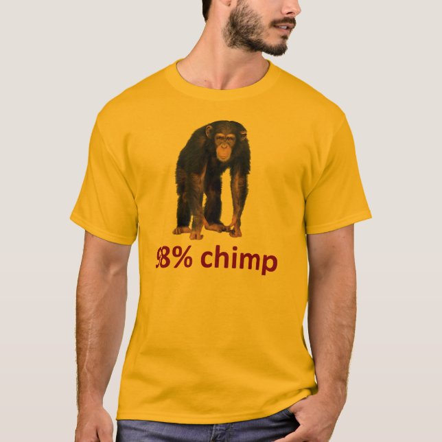 T-shirt chimpanzé de 98% (Frente)