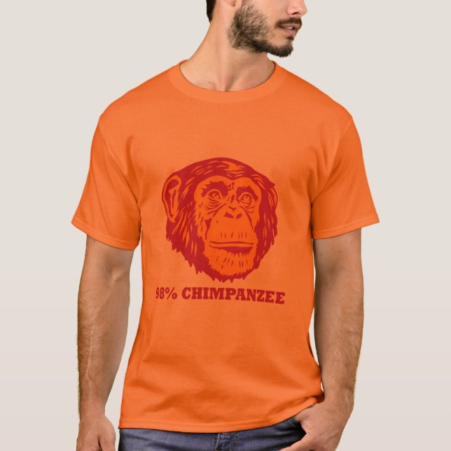 T-shirt Chimpanzé de 98% (Frente)