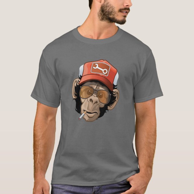 T-shirt Chimpanzé de Truckin (Frente)