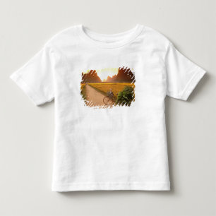 T-shirt China, Guangxi. Yangzhou, Bicicleta no campo