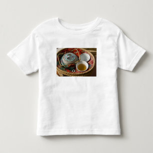 T-shirt China, Hong Kong. Bule de chá em chinês tradiciona