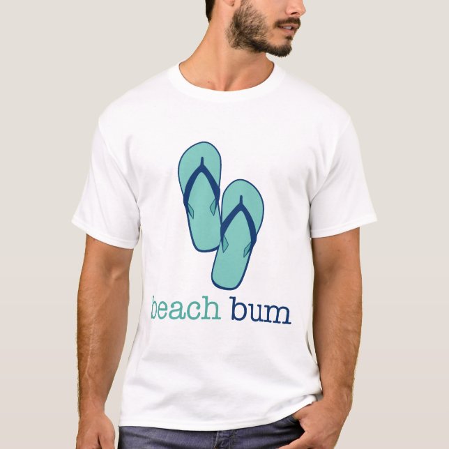 T-shirt Chinelos Beach Bum (Frente)