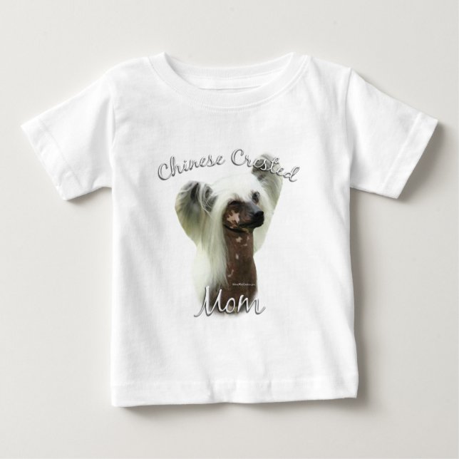 T-shirt Chinês Crested Mãe 2 (Frente)
