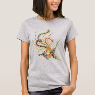 T-shirt Chinês Phoenix - pássaros mitológicos AR de