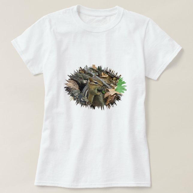 T-shirt Chipk Oriental - Tamias striatus (Frente do Design)
