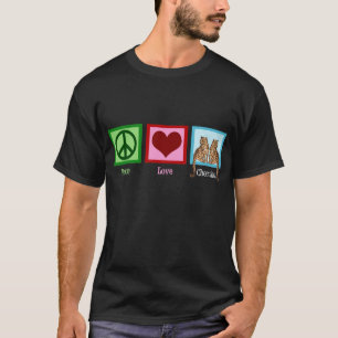 T-shirt Chitas do amor da paz