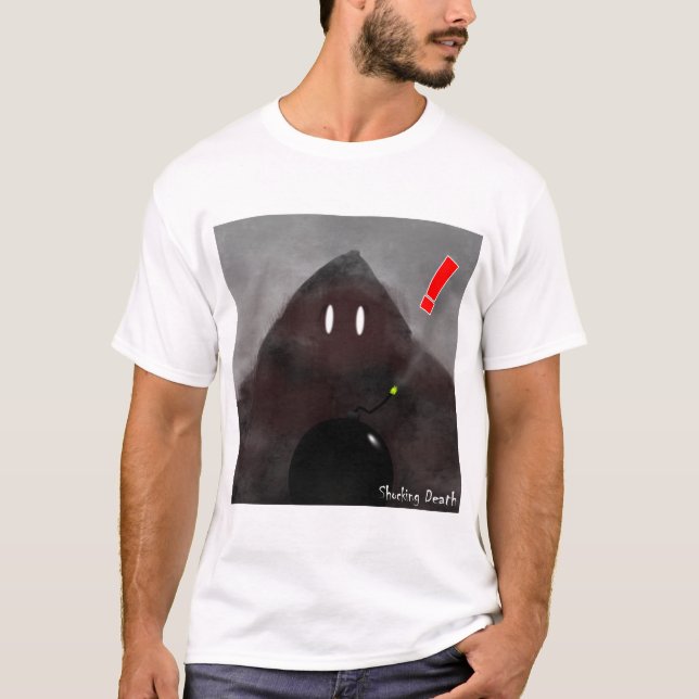 T-shirt chocante da morte (Frente)