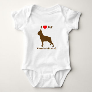T-shirt Chocolate Boston Terrier - Creeper infantil