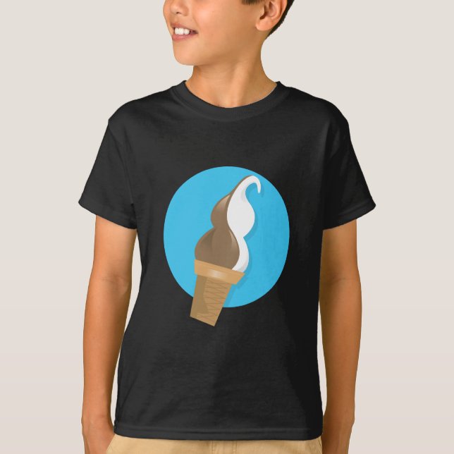 T-shirt Chocolate & cone de creme de Vanilla Ice (Frente)