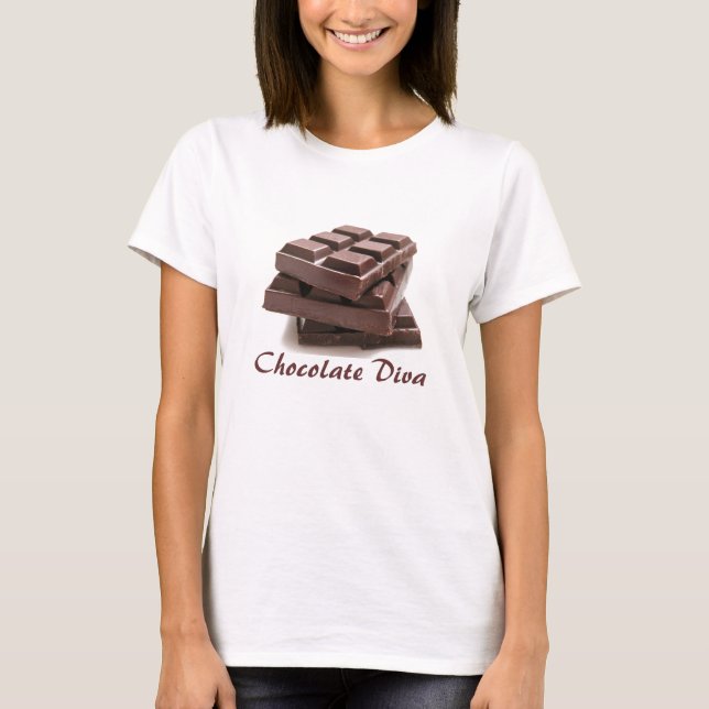 T-shirt Chocolate Diva (Frente)