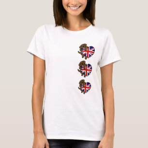 T-shirt Chocolate Labrador British Heart