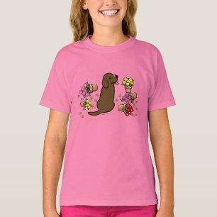 T-shirt Chocolate Mischievel Labrador