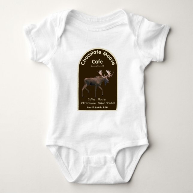 T-shirt Chocolate Moose Café (Frente)