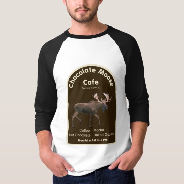 T-shirt Chocolate Moose Café (Frente)