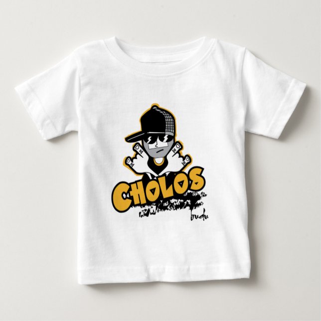 T-shirt Cholos por BuDu (Frente)