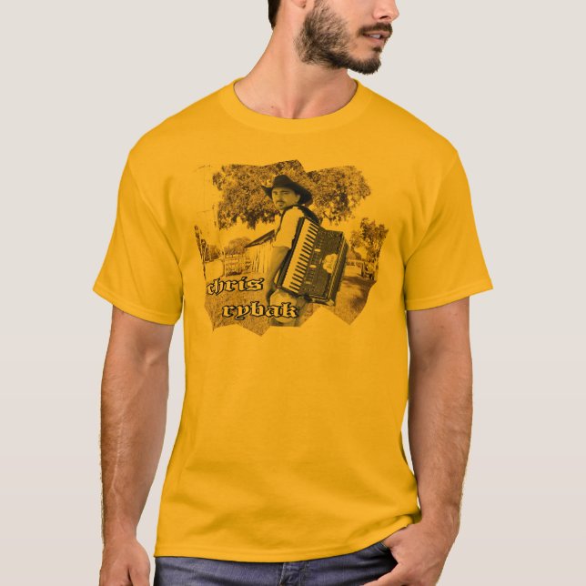 T-shirt Chris Rybak - logotipo de Kloesel - Sephia (Frente)