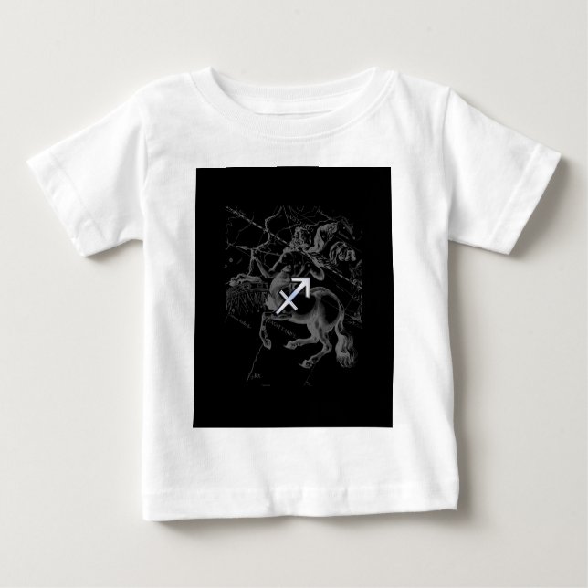 T-shirt Chrome Sagittarius Símbolo Zodiac Hevelius cerca d (Frente)