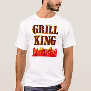 T-shirt Churrasco Grelha-Rei Saindo Camisa-T