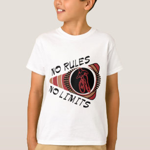 T-shirt Ciclismo BMX nenhumas regras nenhuns limites