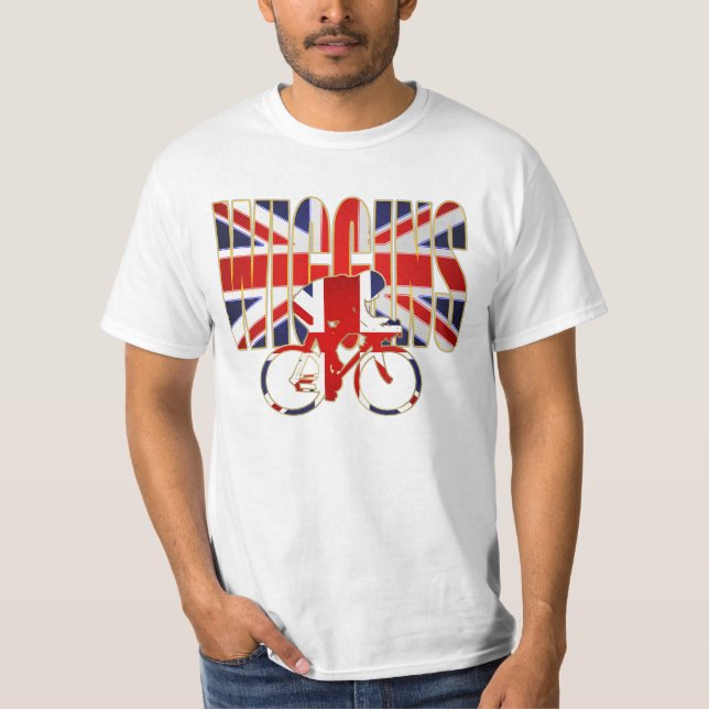 T-shirt Ciclismo da família de Wiggins para amantes da (Frente)