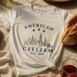 T-Shirt cidadão americano moderno | Ano Personaliz