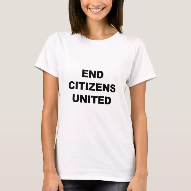 T-shirt Cidadãos Finais Unidos (Frente)